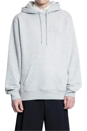 Soulland Sweatshirts & Hoodies, Herr, XL, Bomull, Grå Hoodie med broderat logotyp