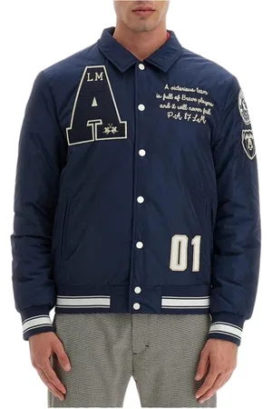 La Martina Jacka, Herr, M, Polyester, Blå Polyester Bomberjacka