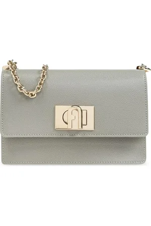 Furla Väska, Dam, ONE Size, Läder, Grå Mini Crossbody-väska