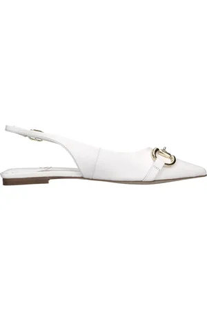 Jeffrey Campbell Skor, Dam, 37 EU, Läder, Platta skor Vit