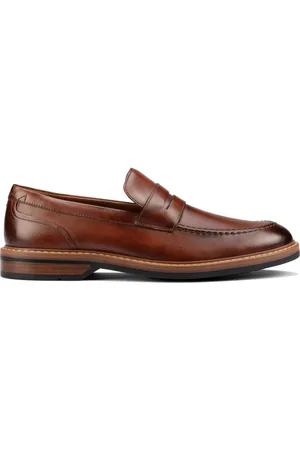 Clarks Skor, Herr, 44 EU, Läder, Bruna Step Loafers för Män