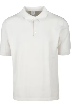 ELEVENTY Topp, Herr, S, Bomull, Bomullspolo Stickat
