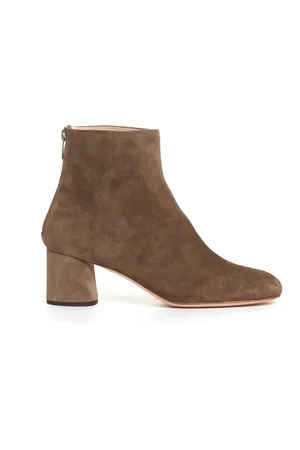 AGL ATTILIO GIUSTI LEOMBRUNI Skor, Dam, 38 EU, Mocka, Snygga Taupe Mocka Ankelboots