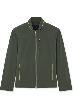 Paul & Shark Jacka, Herr, M, Polyester, Vattenavvisande Stretchjacka med Alcantara® detaljer