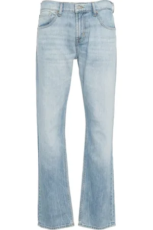 7 for all Mankind Jeans, Herr, W30, Bomull, Blå Straight Leg Jeans Ss25