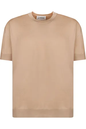 Jil Sander Stickade tröjor & koftor, Herr, M, Bomull, Mörk Ull T-shirt