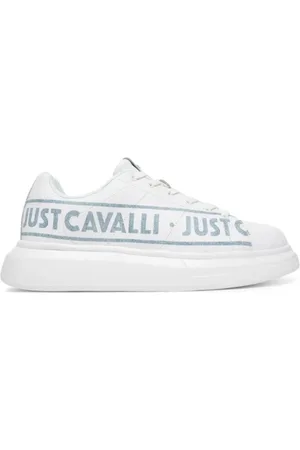 Roberto Cavalli Skor, Herr, 41 EU, Läder, Vita Sneakers Fondo Ursa Dis. D02