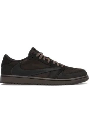 Jordan Skor, Herr, 41 EU, Läder, Air 1 x Travis Scott Velvet Brown and Dark Mocha