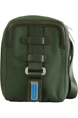 Piquadro Väska, Herr, ONE Size, Läder, Grön Liten Axelväska Återvunna Material