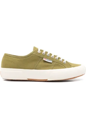 Superga Skor, Herr, 43 EU, Gröna Snörskor med Gummisula