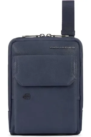 Piquadro Väska, Herr, ONE Size, Läder, Blå läder iPad Mini Crossbody-väska