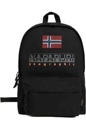 Napapijri Väska, Herr, ONE Size, Bomull, Svart Bomull Ryggsäck med Logotyp
