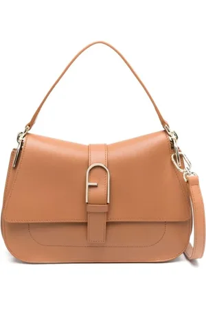 Furla Väska, Dam, ONE Size, Läder, Lyxig Brun Läder Axelväska
