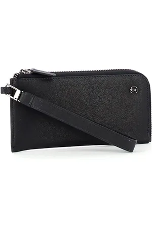 Piquadro Accessoarer, Dam, ONE Size, Slimmad Svart Smartphone Fodral Unisex