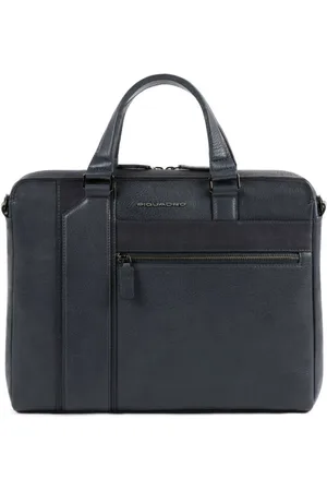 Piquadro Väska, Herr, ONE Size, Läder, Blå Läder Laptopväska Kobe