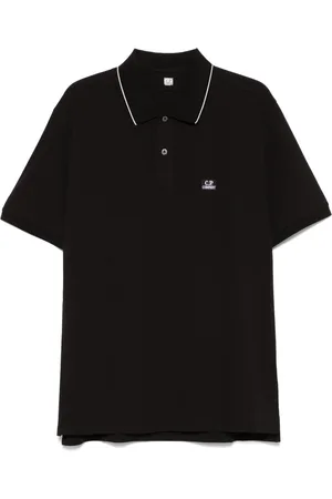 C.P. Company Topp, Herr, M, Svart Polo Kortärmad Skjorta