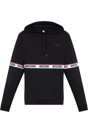 Moschino Sweatshirts & Hoodies, Herr, S, Bomull, Svart Bomullshoodie Underbear Pe24