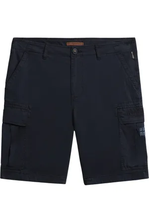 Napapijri Shorts, Herr, W34, Bomull, Blå Bomull Cargo Shorts