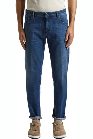 PESERICO SIGN Jeans, Herr, M, Bomull, 5-ficks jeans i stretchig bomullstwill