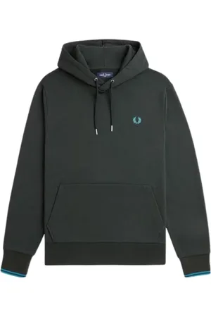 Fred Perry Sweatshirts & Hoodies, Herr, L, Bomull, Tippad Hooded Sweatshirt