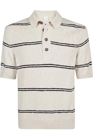 ELEVENTY Topp, Herr, M, Stickad Polo Tröja