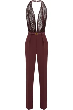 Elisabetta Franchi Jumpsuits & Playsuits, Dam, L, Snygg Jumpsuit för Kvinnor