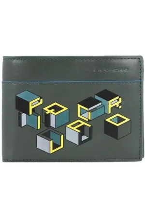Piquadro Accessoarer, Dam, ONE Size, Grå Unisex Plånbok Blue Square Revamp