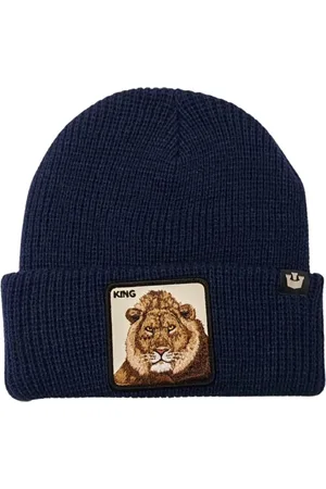 Goorin Bros. Accessoarer, Dam, ONE Size, Djurgården Blå Beanie med Patch
