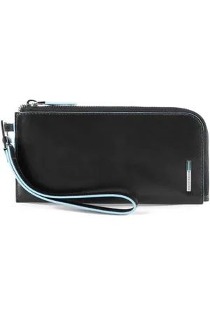 Piquadro Accessoarer, Dam, ONE Size, Läder, Slimmad Smartphone Plånbok Svart Unisex