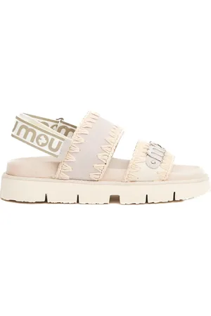 Mou Skor, Dam, 37 EU, Mocka, Mocka och Canvas Sandaler