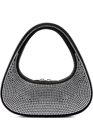 COPERNI Väska, Dam, ONE Size, Läder, Svart Swipe Handväska med Strass Kristall