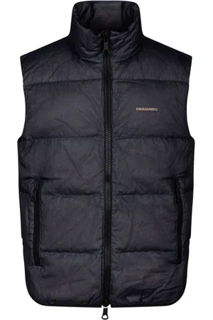 Dsquared2 Jacka, Herr, M, Marinblå Puffer Vest Quiltad Design