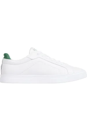 Tommy Hilfiger Skor, Herr, 41 EU, Läder, Vita Läder Court Sneakers