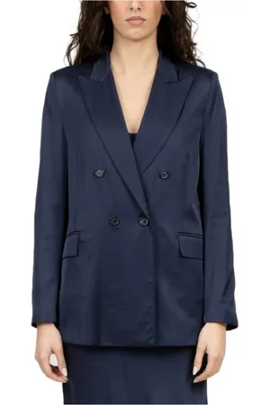 ERMANNO SCERVINO Jacka, Dam, S, Blå Dubbelknäppt Blazer