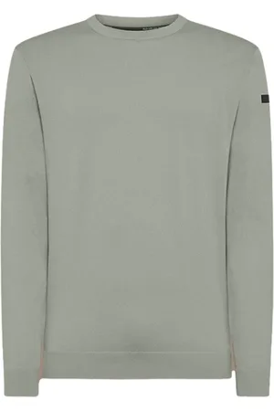 RRD Sweatshirts & Hoodies, Herr, M, Grön Jersey med Ribbstickad Finish