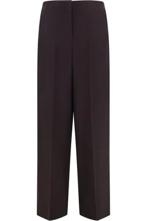 Fendi Byxor, Dam, S, Elegant Wool Cropped Pants