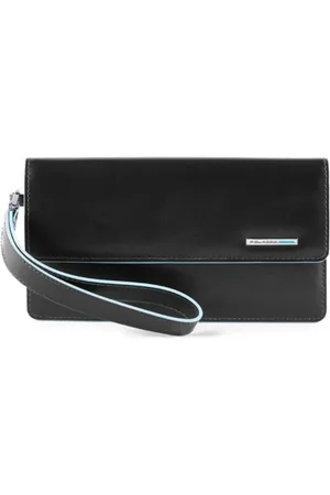 Piquadro Accessoarer, Herr, ONE Size, Läder, Blå Fyrkant Plånbok Smartphone Hållare Rfid