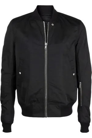 Rick Owens Jacka, Herr, M, Bomull, Svart vävd bomberjacka
