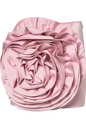 ROTATE Kjol, Dam, L, Stor Blomma Satin Kjol