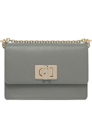 Furla Väska, Dam, ONE Size, Läder, Agave Läder Axelväska med Kedja