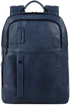 Piquadro Väska, Herr, ONE Size, Blå Herrryggsäck med Intern Laptopficka