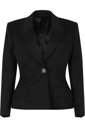 Givenchy Jacka, Dam, S, Svart 4G Blazer med Peak Revers