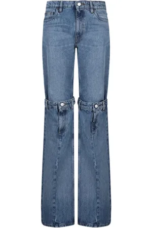 COPERNI Jeans, Dam, S, Denim, Blå Denim Wide Leg Jeans