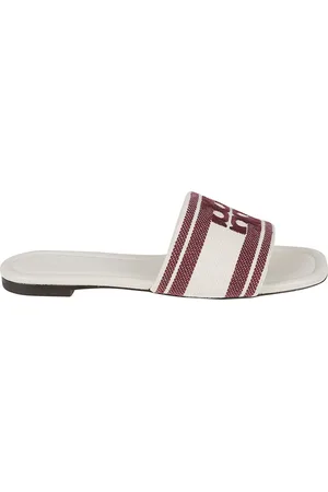 Tory Burch Skor, Dam, 36 EU, Bomull, Jacquard Slide Sandaler