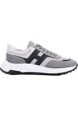 Hogan Skor, Herr, 42 1/2 EU, Nylon, Grå Sneakers i Mocka och Nylon Mesh