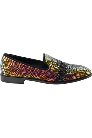 Giuseppe Zanotti Skor, Herr, 45 EU, Läder, Kristallprydda Slip-On Loafers
