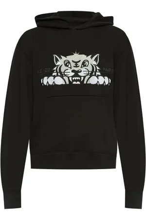 Kenzo Sweatshirts & Hoodies, Herr, XL, Bomull, Svart Tröja för Män