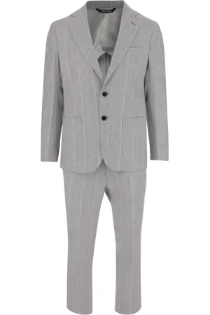 Brian Dales Kostym, Herr, 2Xl, Linne, Pinstripe Linne Kostym