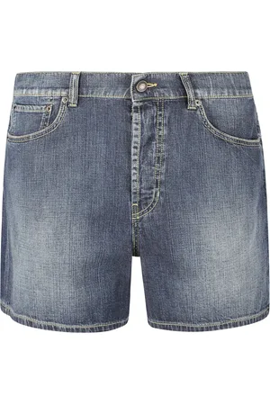 Alexander McQueen Shorts, Herr, S, Bomull, Blå Jean Shorts Mörk Stenvask