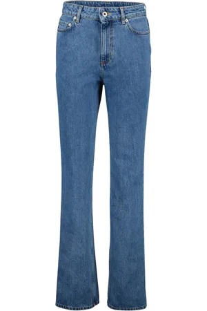 Burberry Jeans, Dam, W27, Bomull, Raka Ben Jeans Blå Rå